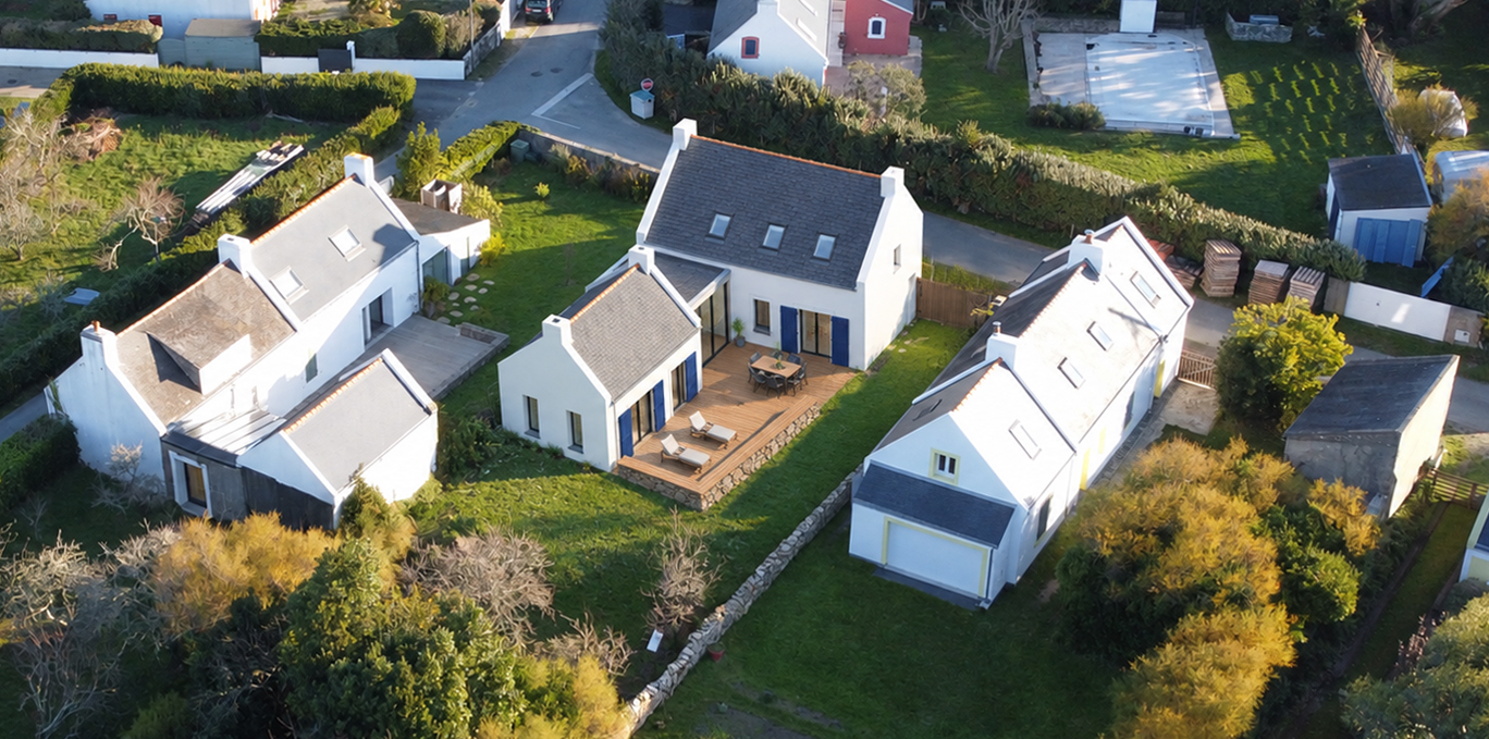 Vue aérienne du projet