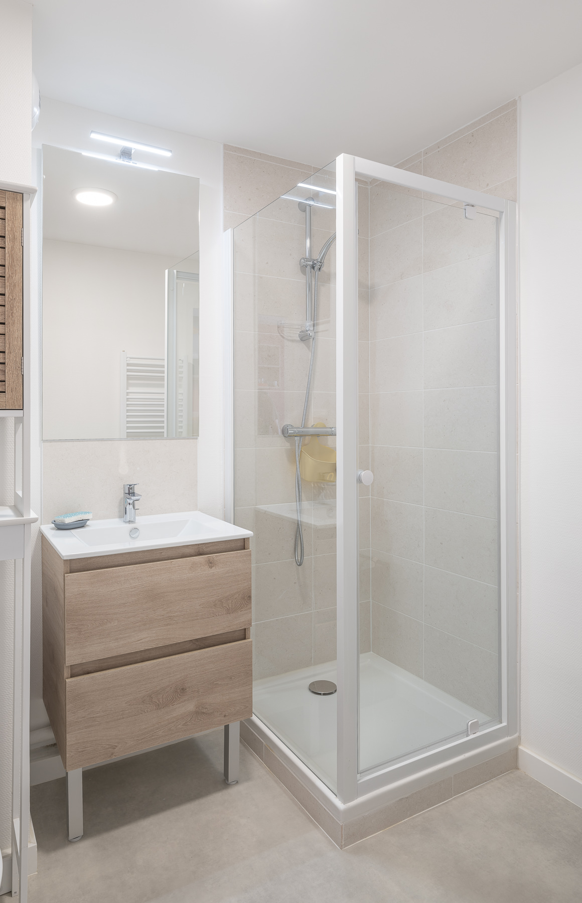 Salle d’eau d’un logement étudiant